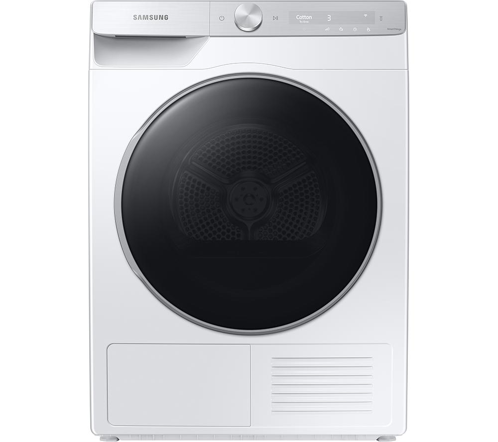 SAMSUNG DV90T8240SH/S1 WiFi-enabled 9 kg Heat Pump Tumble Dryer – White, White