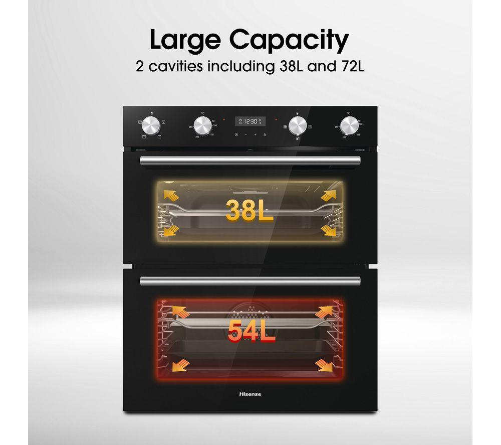 HISENSE BID75211BGUK Electric Built-under Double Oven - Black image number 11 of 14