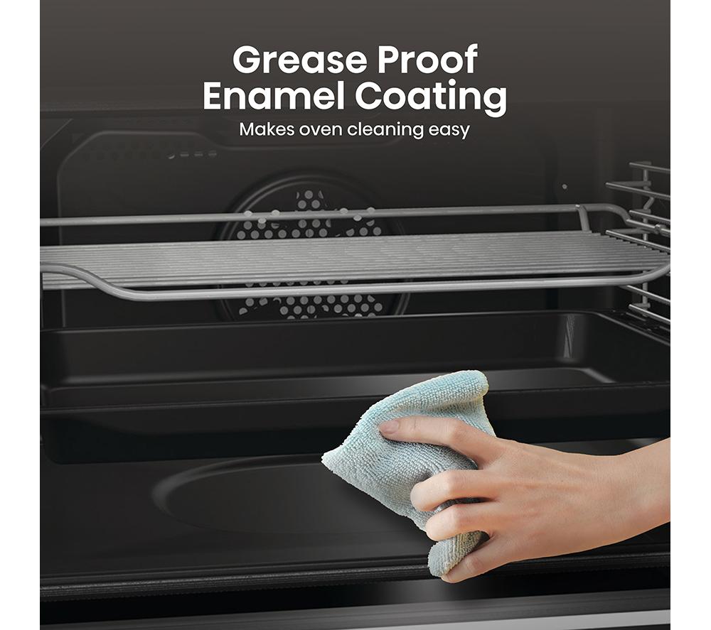 HISENSE BID75211XUK Electric Built-under Double Oven - Stainless Steel & Black image number 3 of 11
