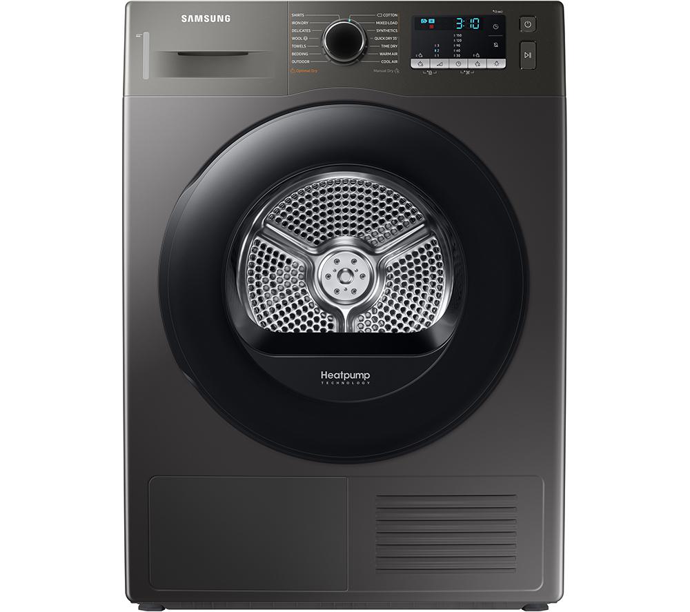 SAMSUNG DV80TA020AX/EU 8 kg Heat Pump Tumble Dryer – Graphite, Silver/Grey