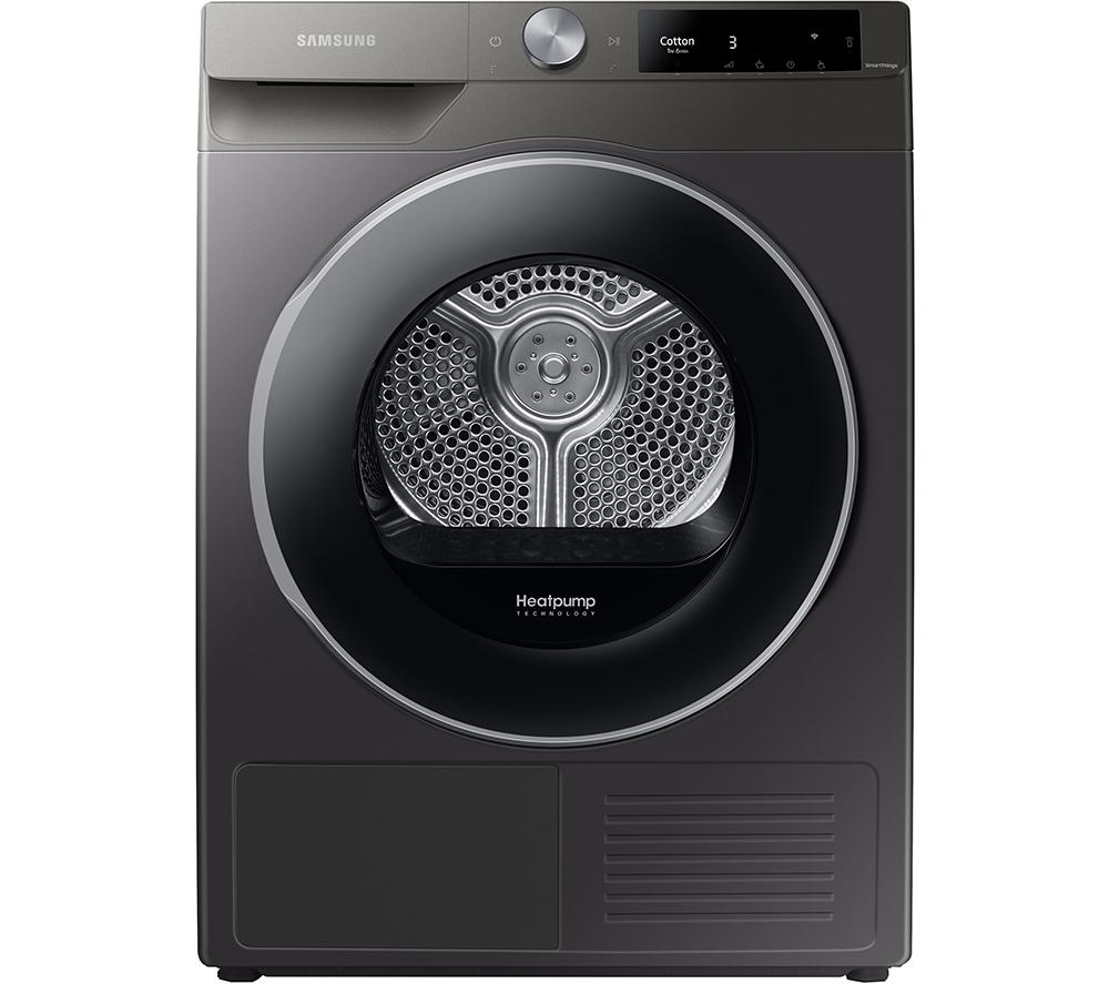 SAMSUNG DV90T6240LN/S1 WiFi-enabled 9 kg Heat Pump Tumble Dryer – Graphite, Silver/Grey