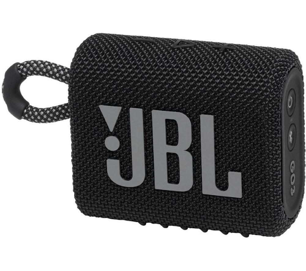 JBL GO3 Portable Bluetooth Speaker - Black, Black