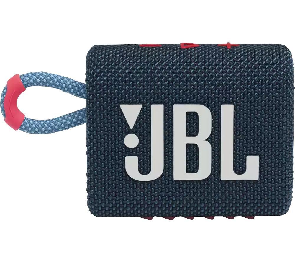 JBL GO3 Portable Bluetooth Speaker - Blue & Pink, Blue,Pink