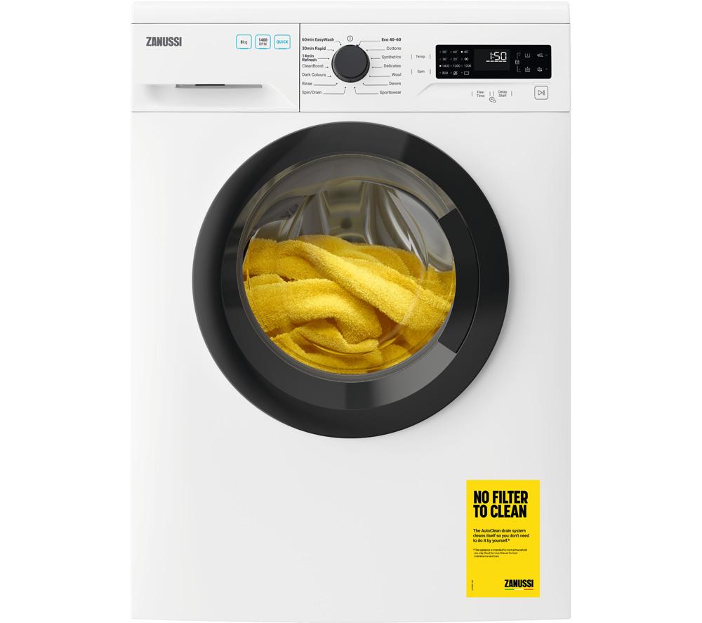 Zanussi Zwf144a2pw 10 Kg 1400 Spin Washing Machine White Zanussi US