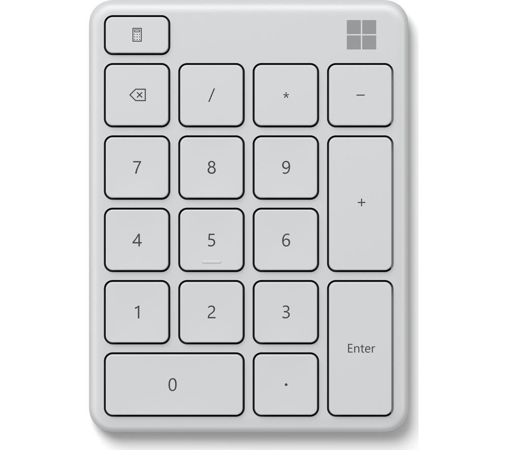 Image of MICROSOFT 23O-00029 Wireless Number Pad - White