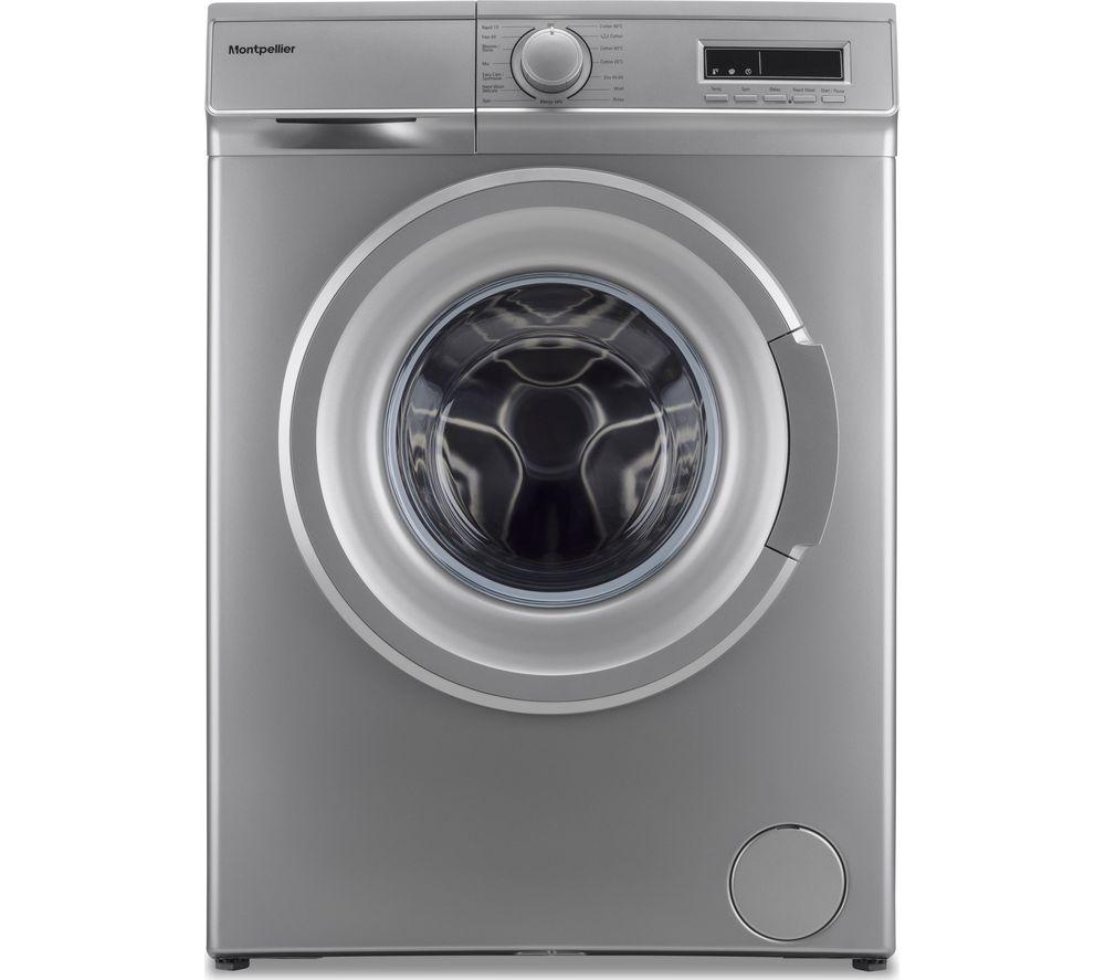 MONTPELLIER 7 kg 1400 Spin Washing Machine - Silver