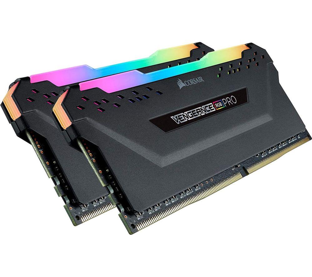 CORSAIR VENGEANCE RGB PRO 16GB (2x8GB) DDR4 3600 (PC4-28800) C18 Desktop memory – Black