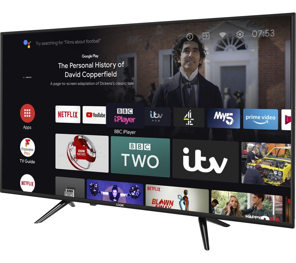 Buy LOGIK L43AUE21 Android TV 43" Smart 4K Ultra HD HDR LED TV with