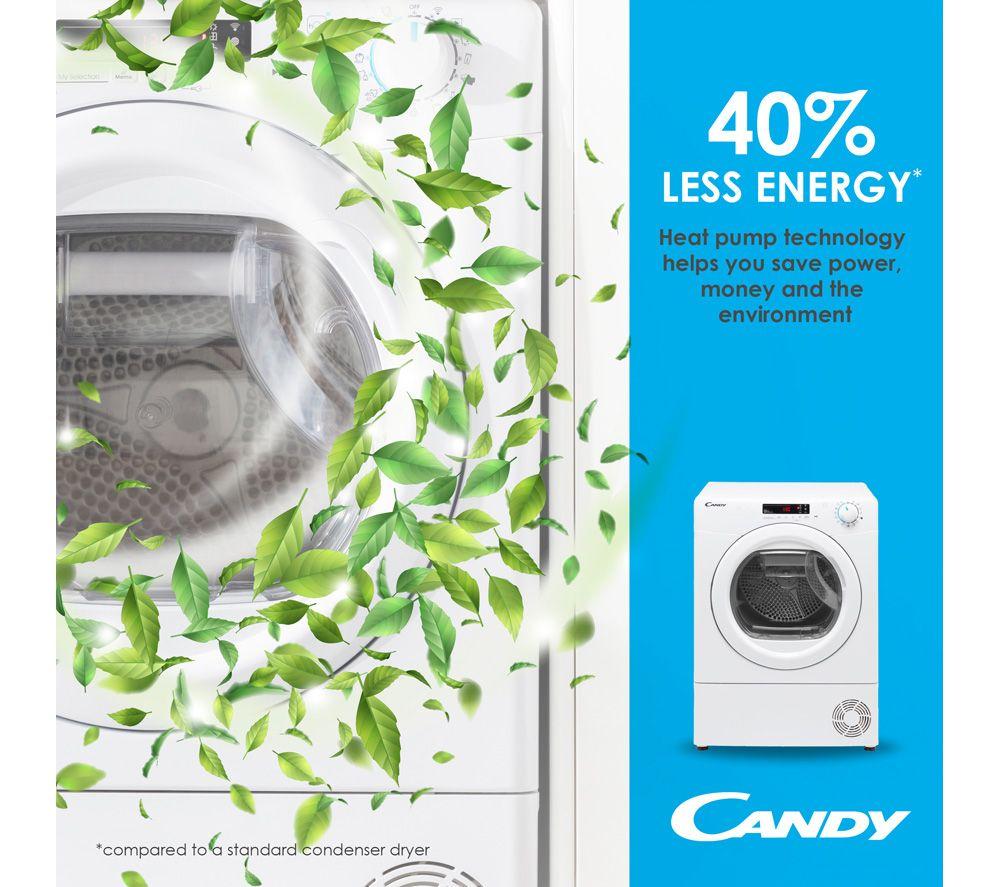 CANDY BCTD H7A1TBE-80 WiFi-enabled Integrated 7 kg Heat Pump Tumble Dryer image number 2 of 8