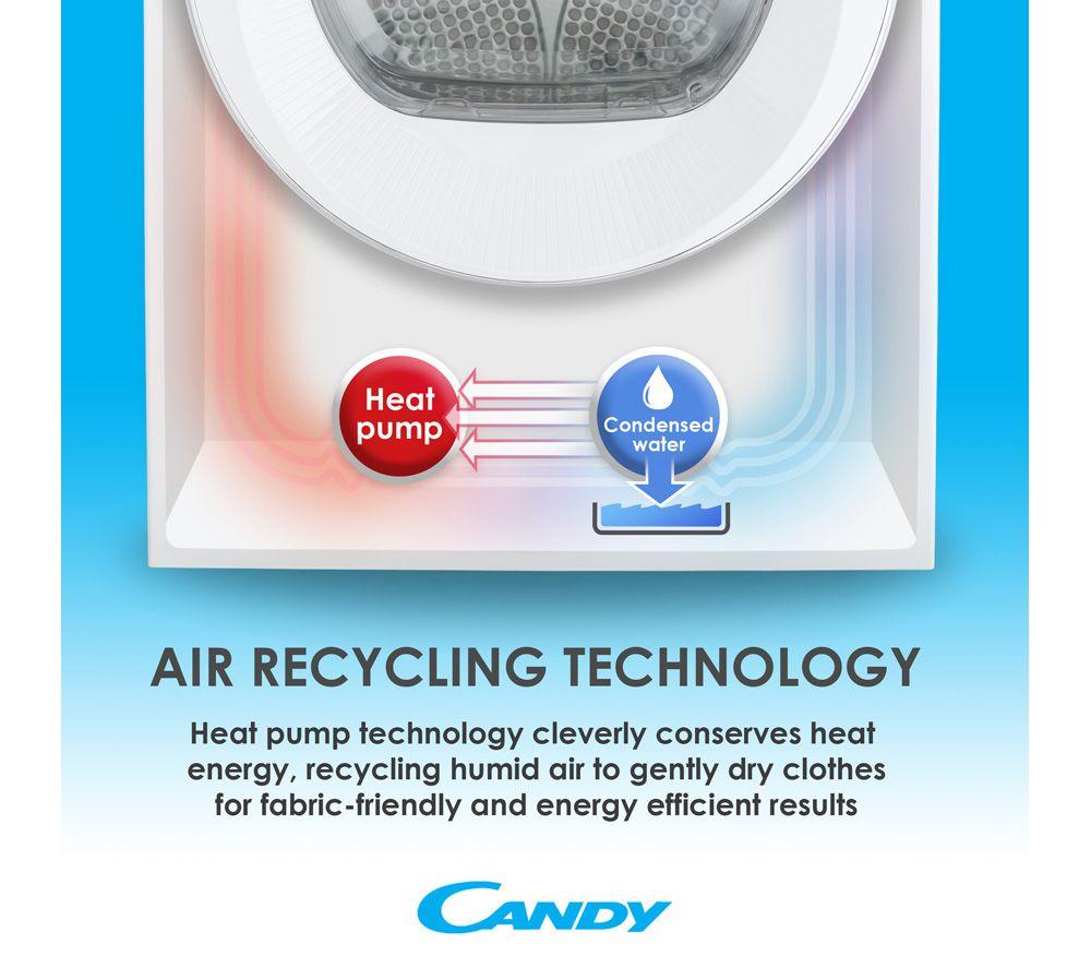 CANDY BCTD H7A1TBE-80 WiFi-enabled Integrated 7 kg Heat Pump Tumble Dryer image number 5 of 8