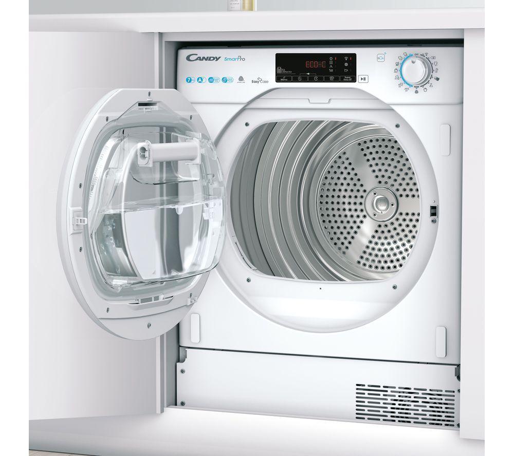 CANDY Smart Pro BCTD H7A1TE-80 Integrated WiFi-enabled 7 kg Heat Pump Tumble Dryer image number 3 of 9