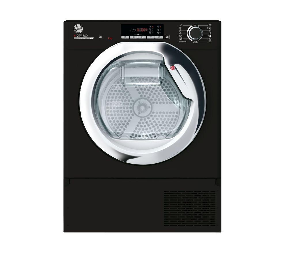 HOOVER BHTDH7A1TCEB WiFi-enabled Integrated 7 kg Heat Pump Tumble Dryer