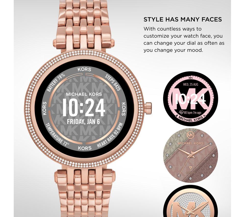 Buy MICHAEL KORS Darci Gen 5E MKT5128 Smartwatch Rose Gold, Mesh