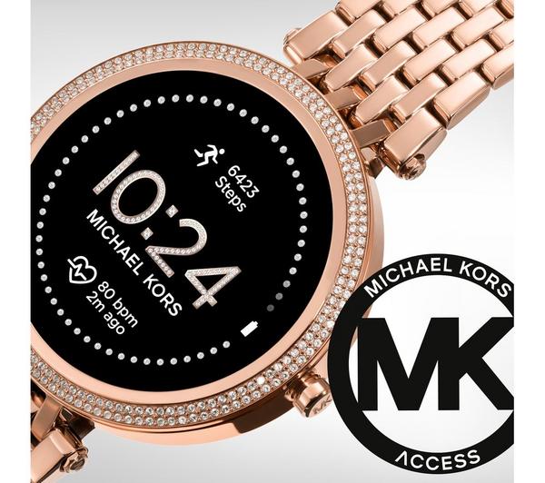 Buy MICHAEL KORS Darci Gen 5E MKT5128 Smartwatch - Rose Gold, Mesh Strap |  Currys