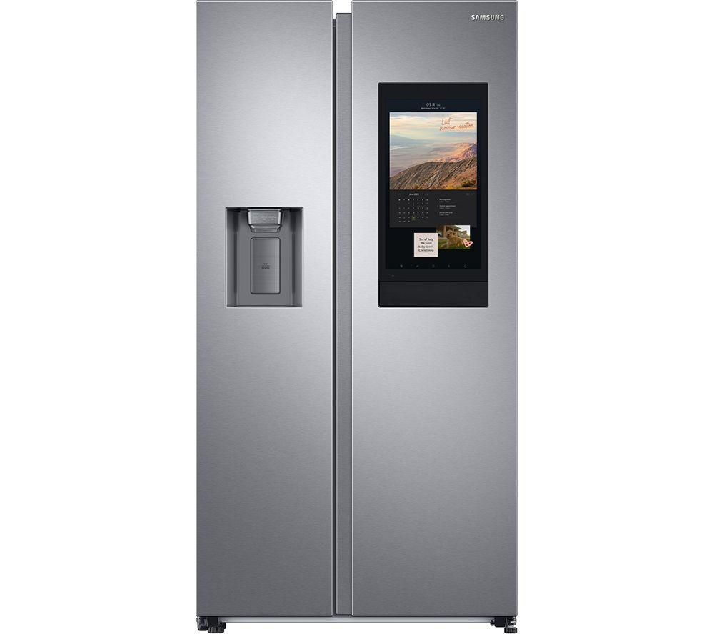 SAMSUNG Family Hub SpaceMax RS6HA8891SL/EU American-Style Smart Fridge Freezer - Aluminium, Silver/G