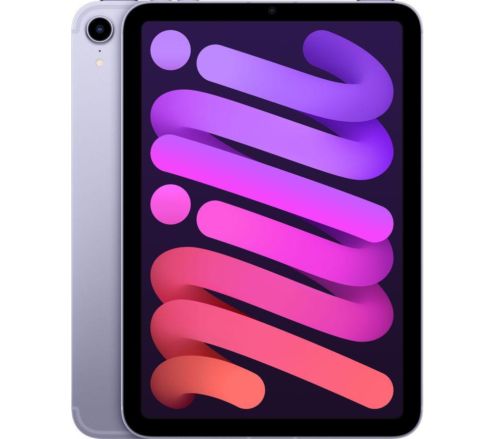 APPLE 8.3 iPad mini Cellular (2021) - 256 GB, Purple, Silver/Grey,Purple