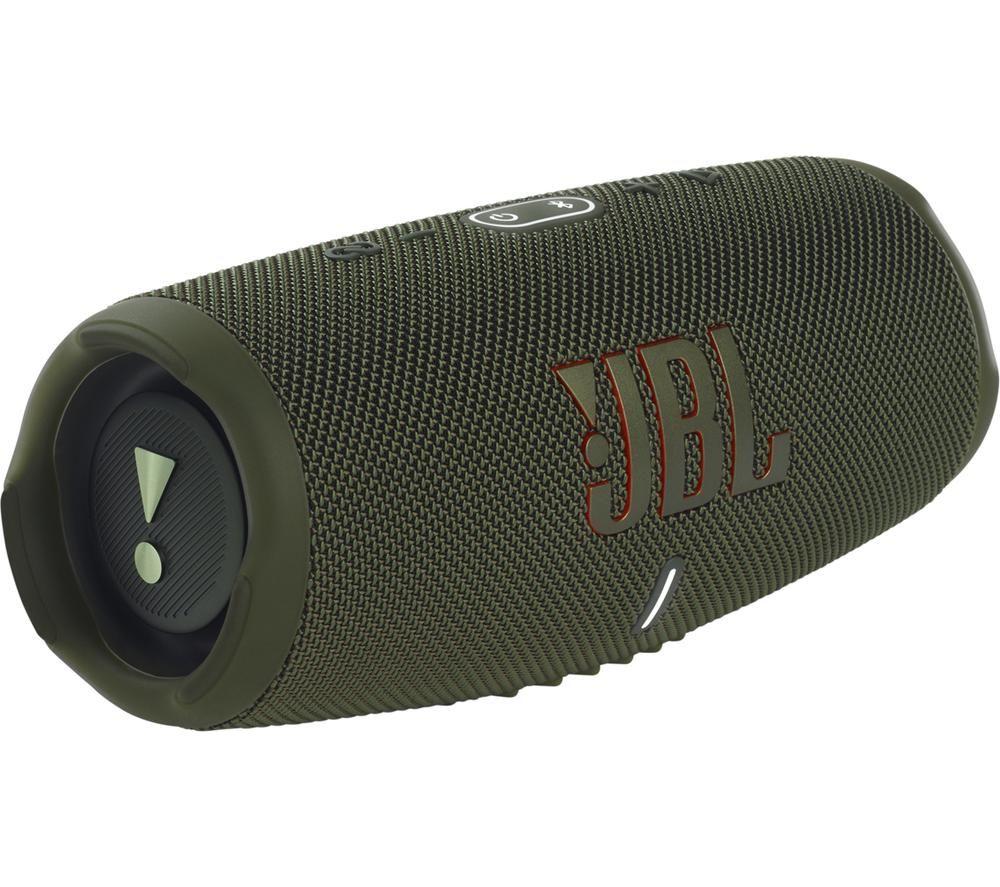JBL Charge 5 - Portable Bluetooth Speaker with deep bass, IP67 waterproof and dustproof, 20 hours of playtime, built-in powerbank, in green