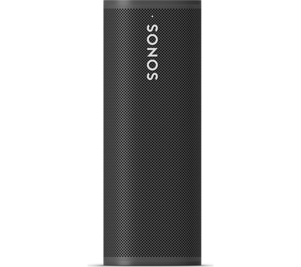 SONOS Roam Portable Wireless Multi-room Speaker with Google Assistant & Amazon Alexa - Shadow Black, Black
