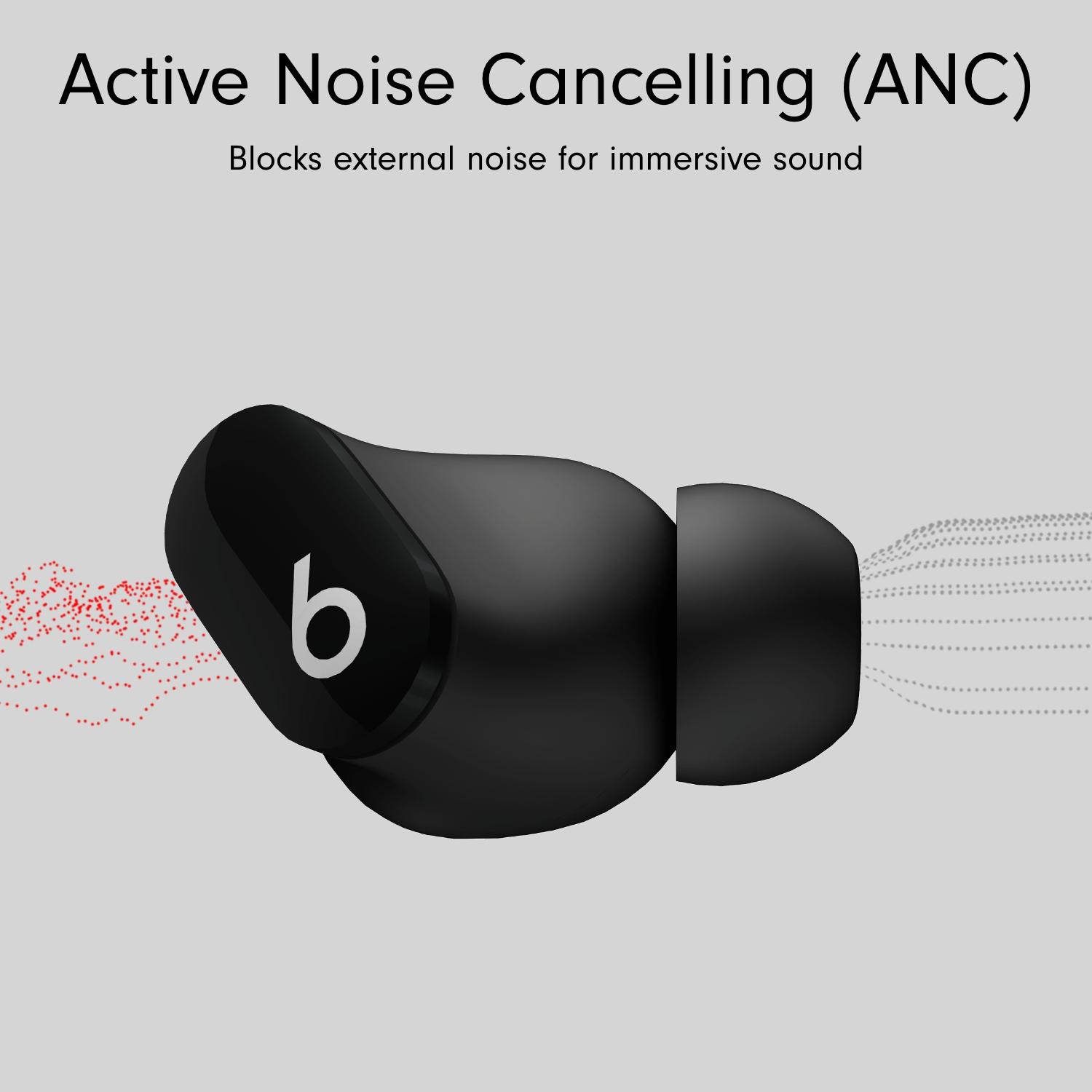 BEATS Studio Buds Wireless Bluetooth Noise-Cancelling Earbuds - Black