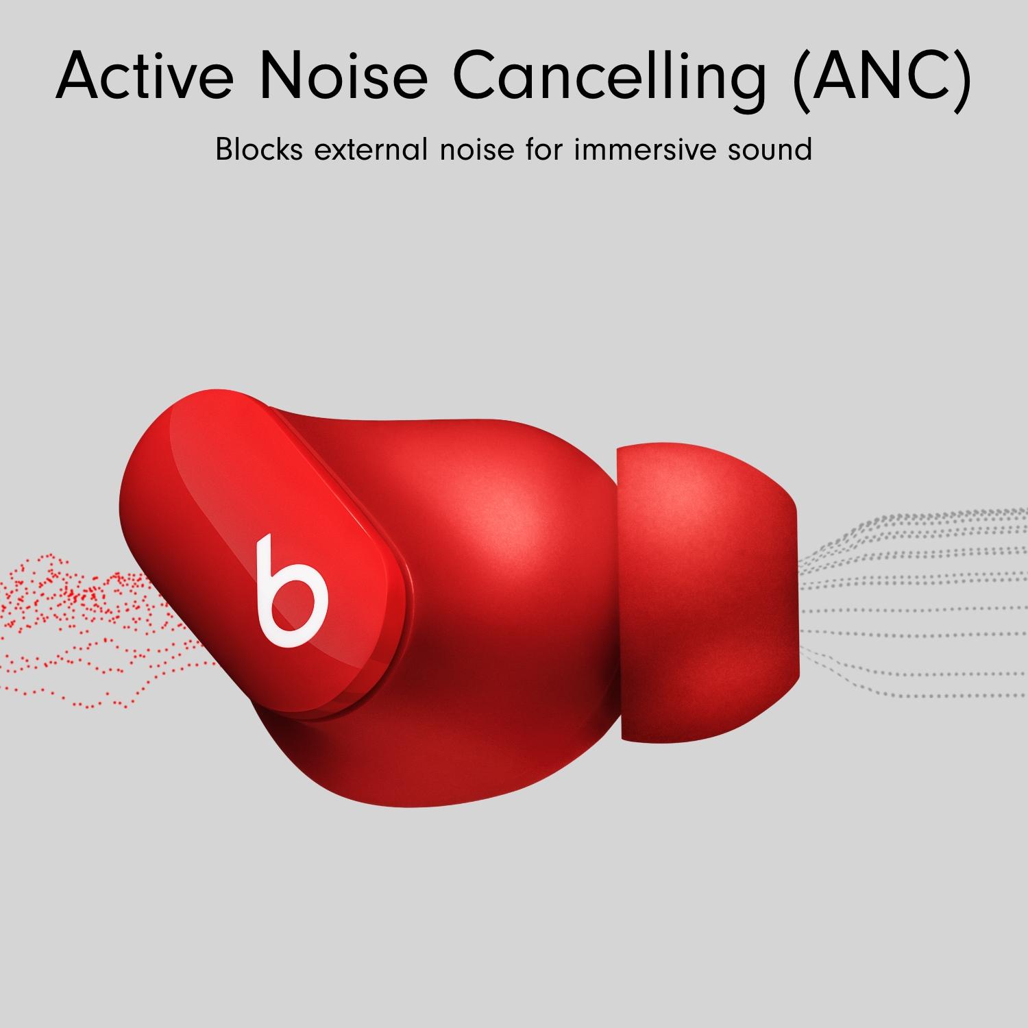 BEATS Studio Buds Wireless Bluetooth Noise-Cancelling Earbuds - Red