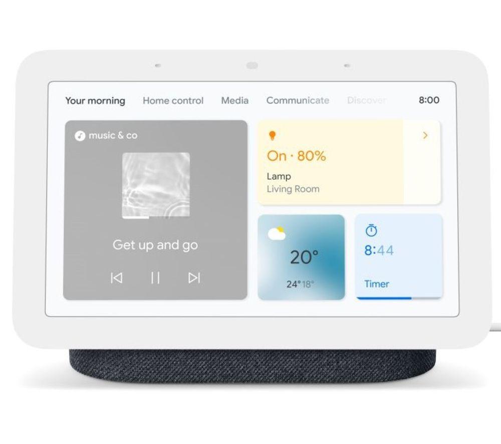 GOOGLE Nest Hub (2nd Gen) Smart Display with GOOGLE Assistant - Charcoal, Black
