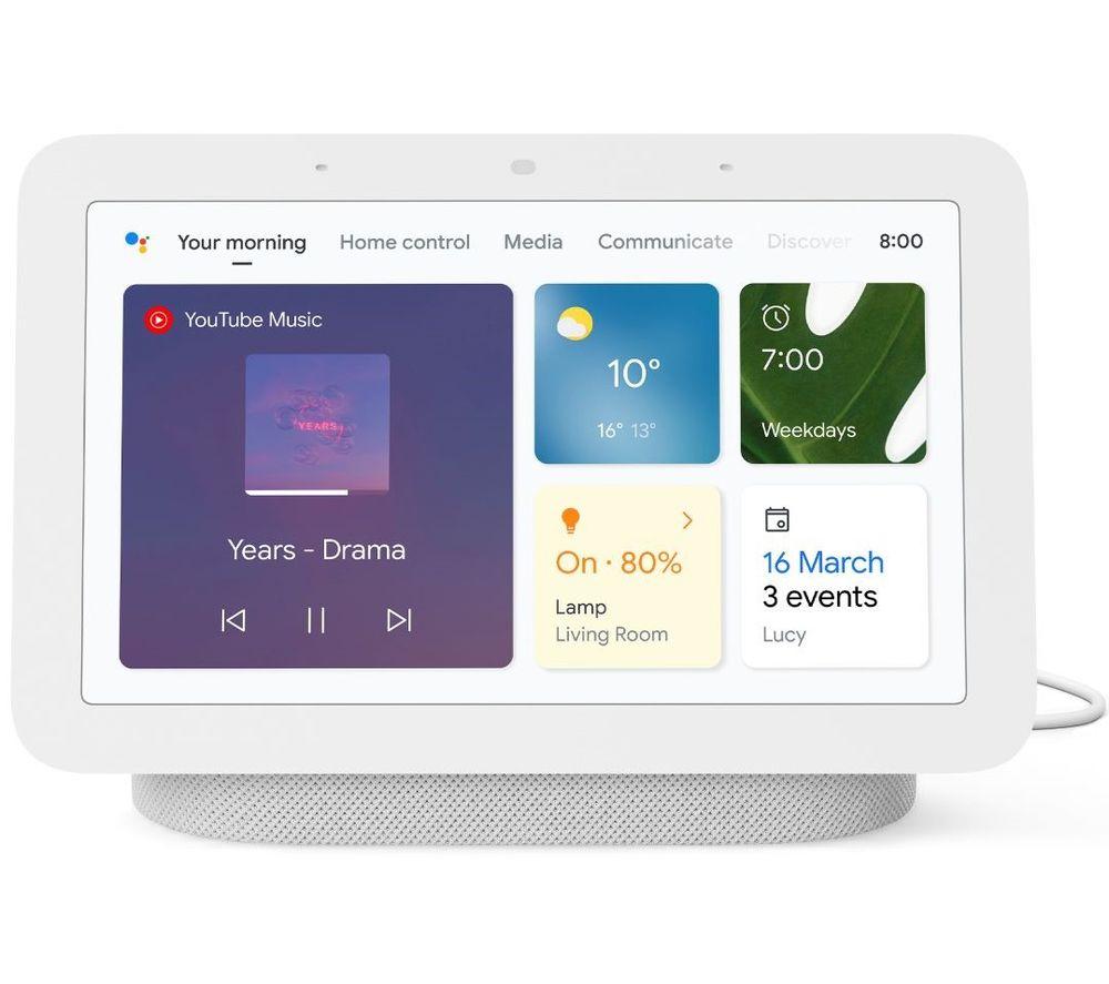 Buy GOOGLE Nest Hub (2nd Gen) Smart Display with Google Assistant - Chalk