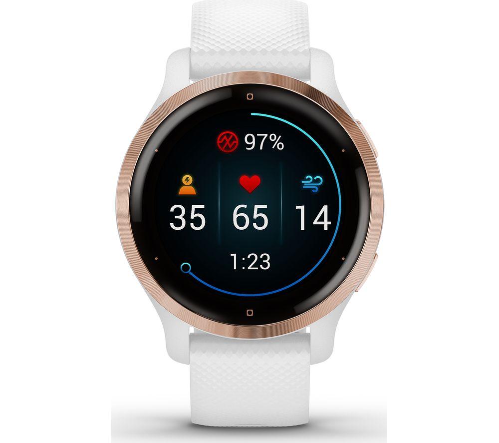 Buy GARMIN Venu 2S - Rose Gold & White | Currys