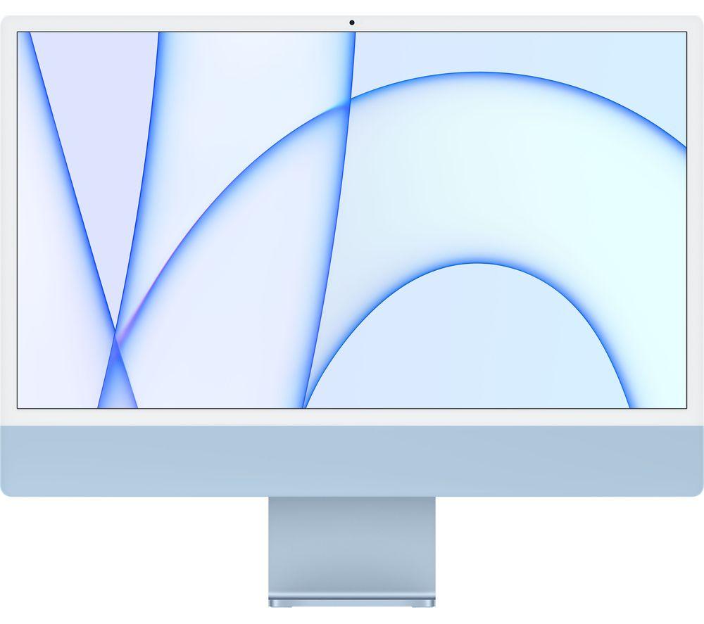 Image of Apple 24-inch iMac 4.5K, M1 chip, 8C CPU, 8C GPU, 8GB RAM, 512GB SSD - Blue