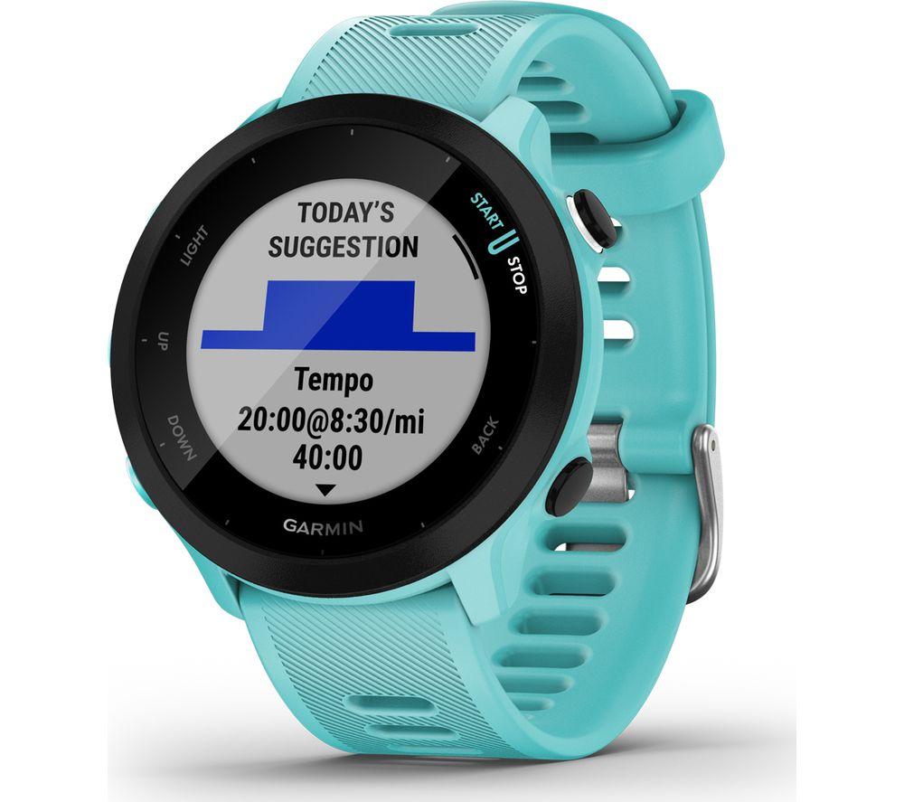 GARMIN Forerunner 55 Running Watch - Aqua Blue, Universal - image 2
