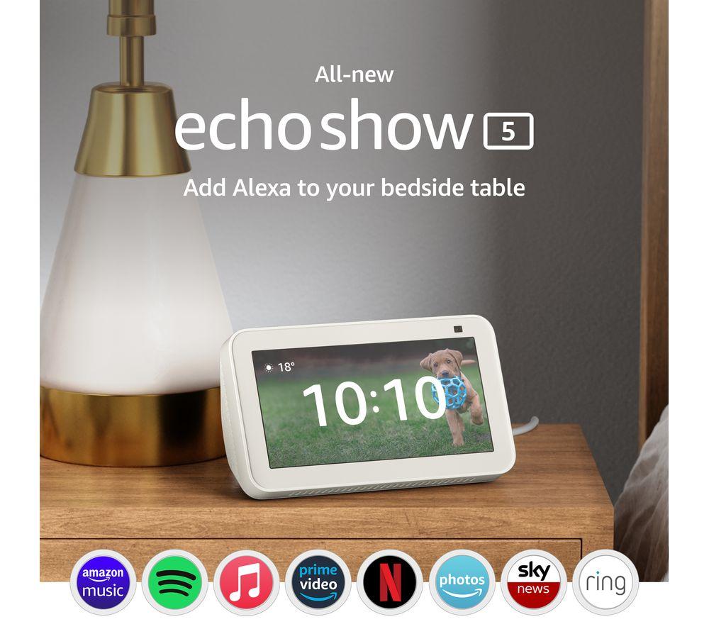 AMAZON Echo Show 5 (2nd Gen) Smart Display with Alexa - Glacier White - image 3