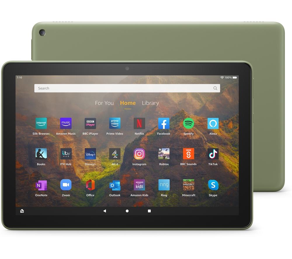 Image of Amazon Fire HD 10 10.1" Tablet (2021) - 32 GB, Olive, Green