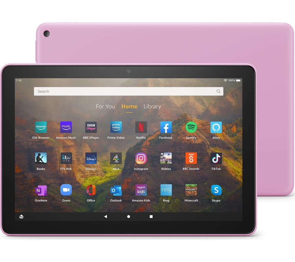 Image of Amazon Fire HD 10 10.1" Tablet (2021) - 32 GB, Lavender, Purple