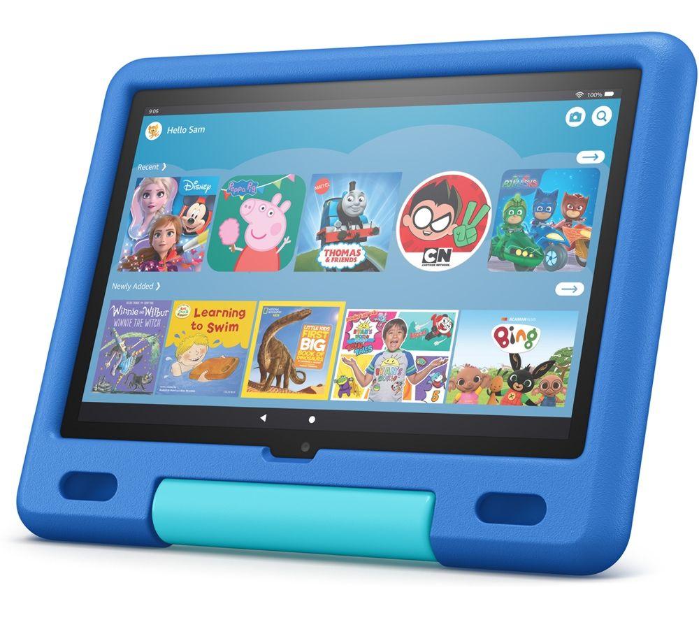 Image of Amazon Fire HD 10 10.1" Kids Tablet (2021) - 32 GB, Aquamarine, Blue