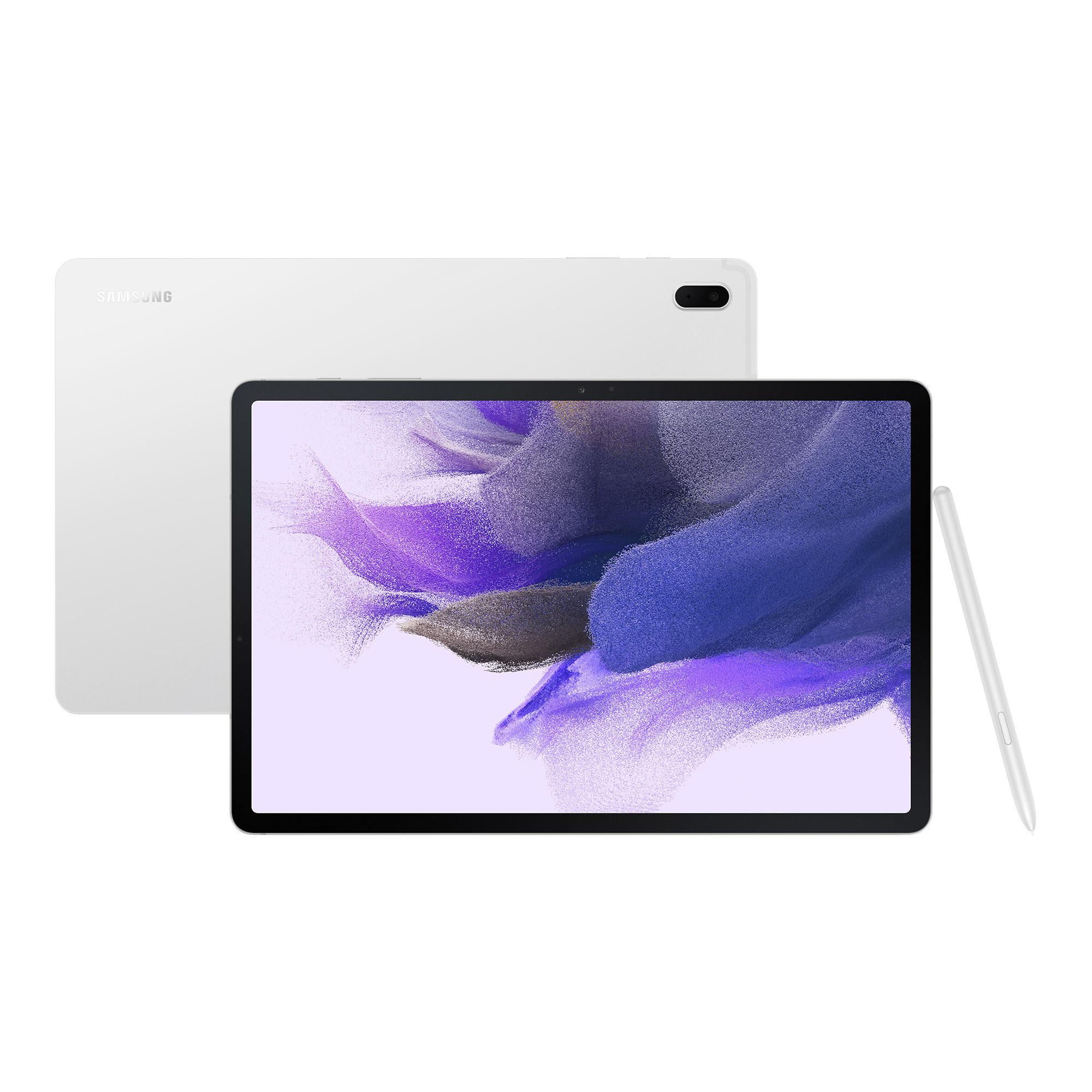 Image of SAMSUNG Galaxy Tab S7 FE 12.4" Tablet - 64 GB, Mystic Silver, Silver/Grey