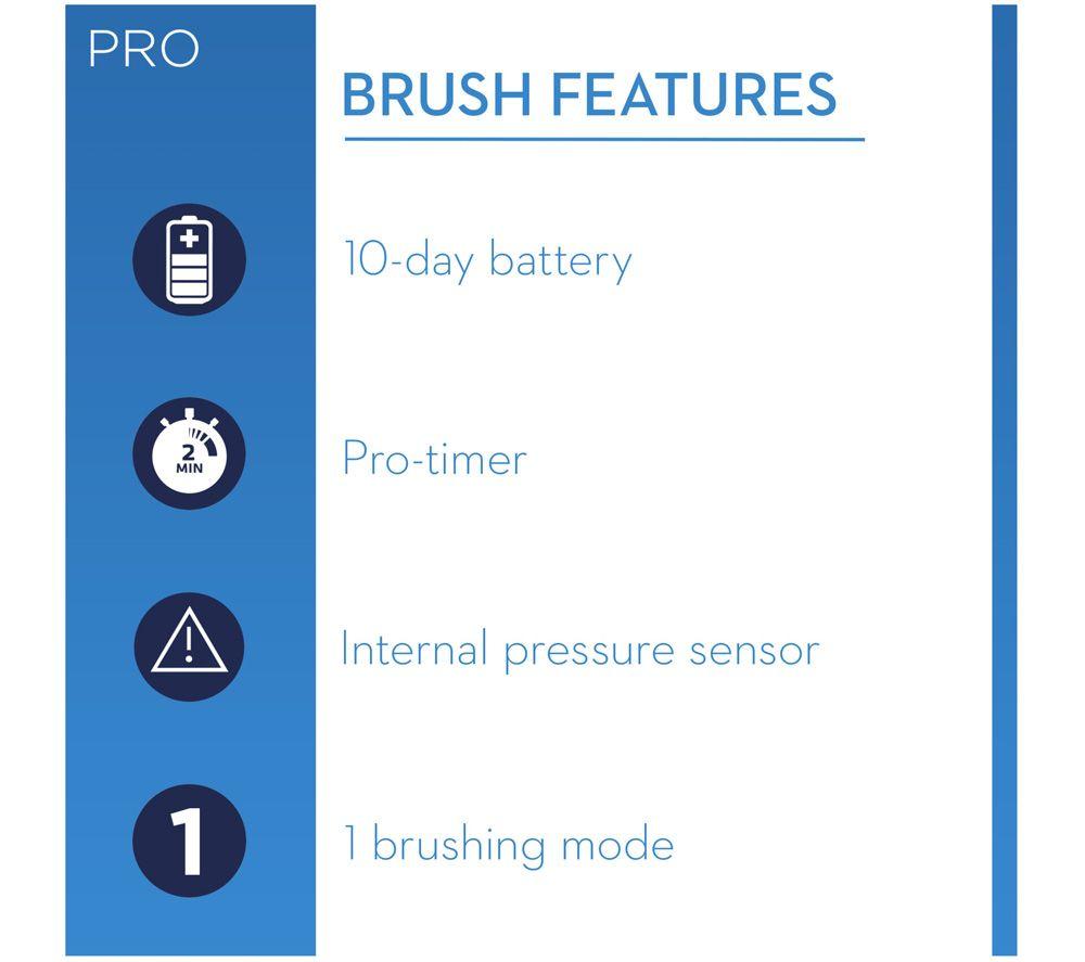 ORAL-B CrossAction PRO 1 680 Electric Toothbrush - Design Edition Black image number 3 of 4