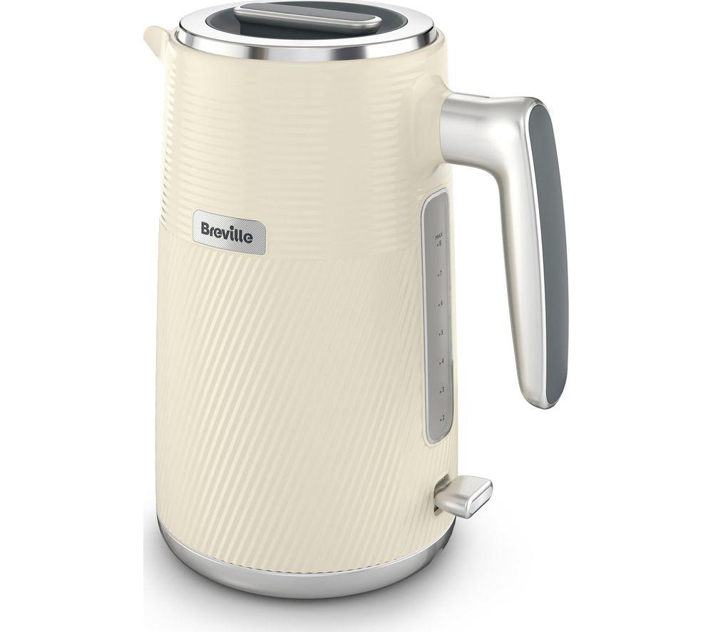 BREVILLE Obliq VKT203 Jug Kettle - Vanilla Cream