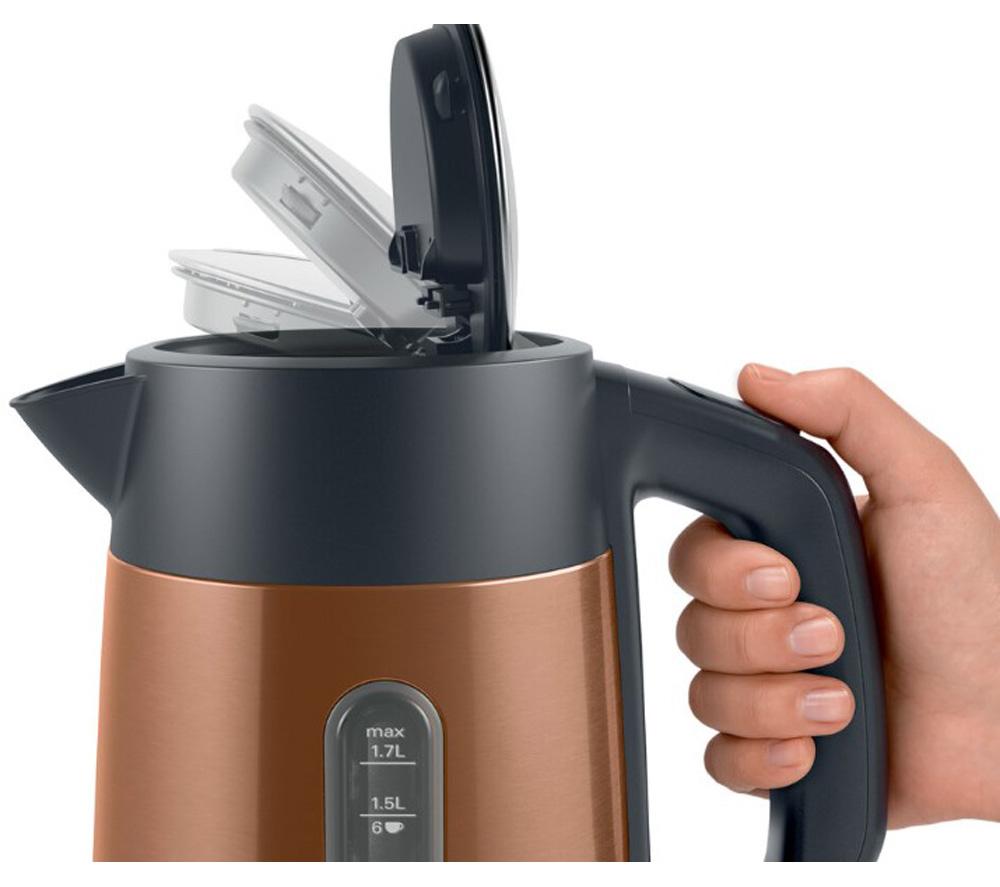 BOSCH DesignLine Plus TWK4P439GB Cordless Jug Kettle - Copper image number 6 of 11