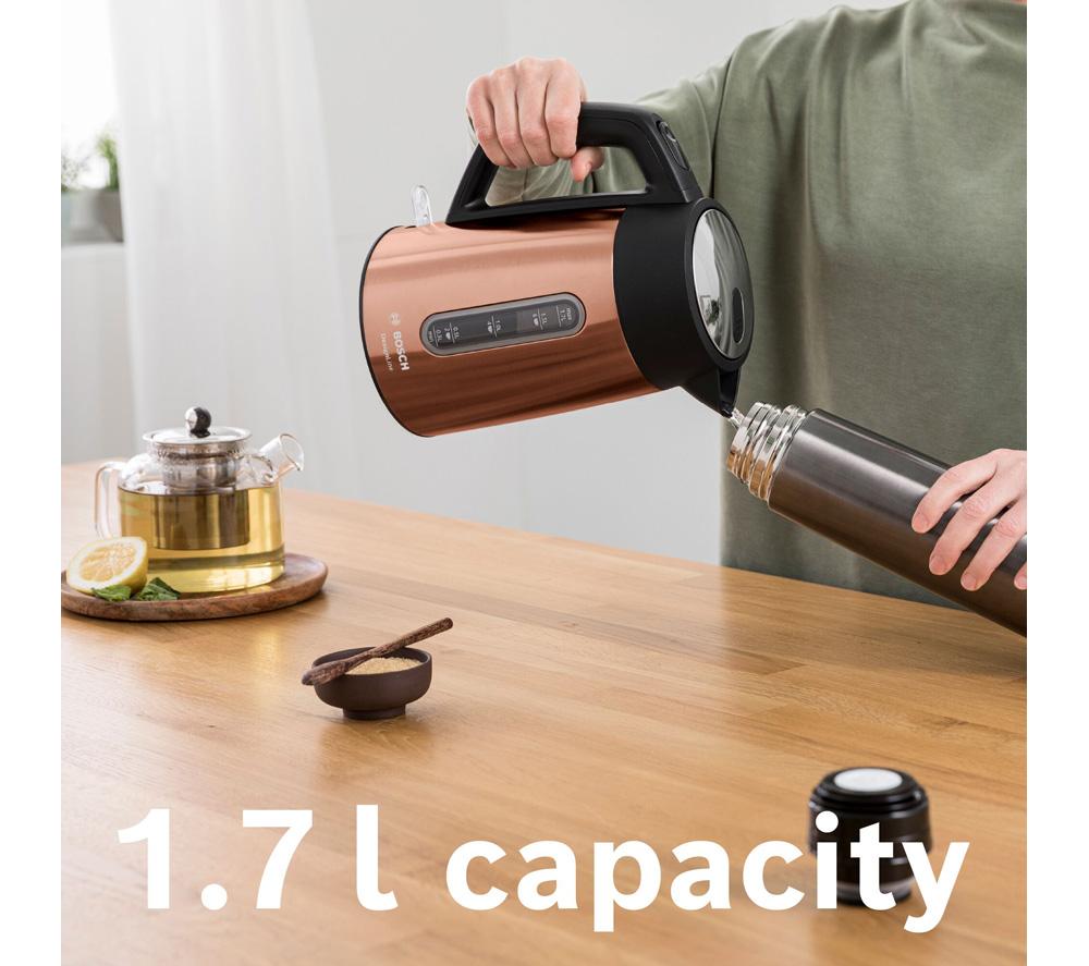 BOSCH DesignLine Plus TWK4P439GB Cordless Jug Kettle - Copper image number 7 of 11