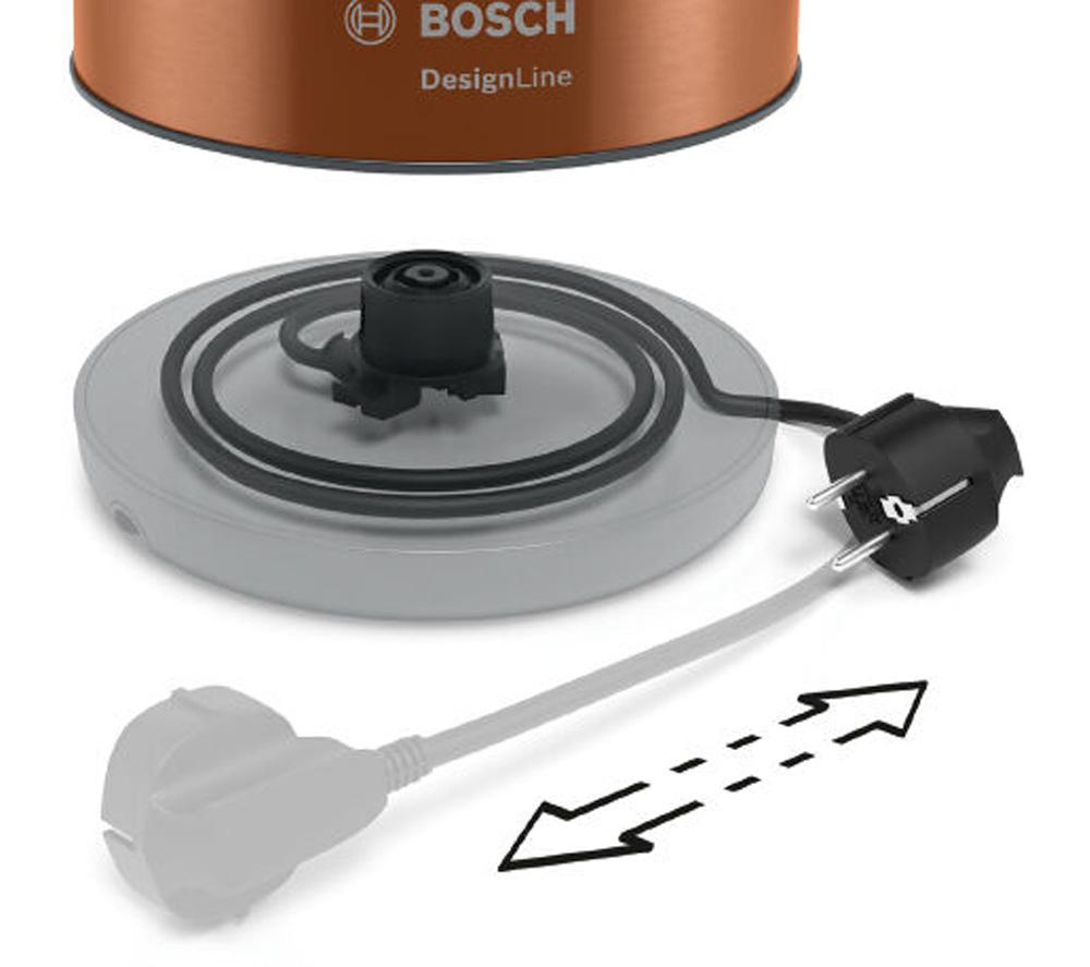 BOSCH DesignLine Plus TWK4P439GB Cordless Jug Kettle - Copper image number 8 of 11