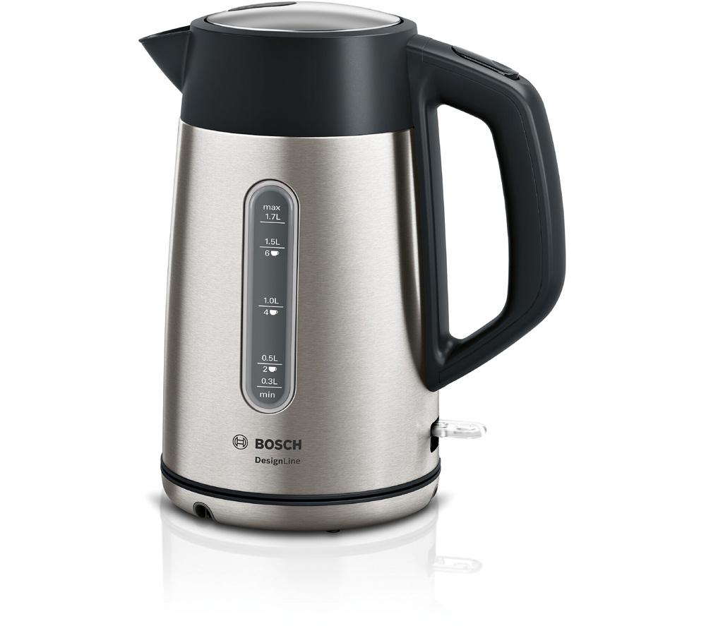 BOSCH DesignLine Plus TWK4P440GB Cordless Jug Kettle - Stainless Steel