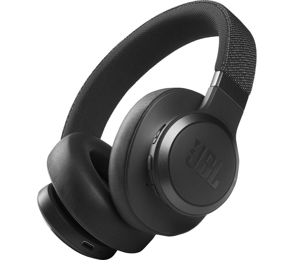 JBL Live 660NC Wireless Bluetooth Noise-Cancelling Headphones - Black, Black