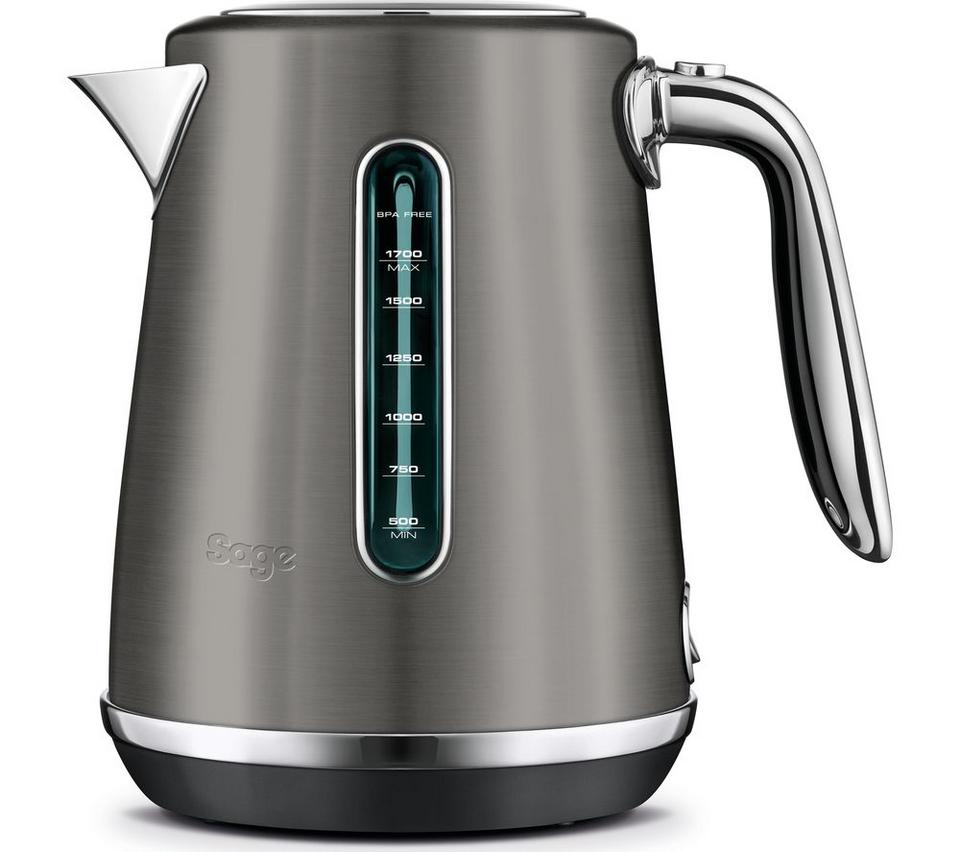 SAGE The Soft Top Luxe SKE735BST Jug Kettle - Black Stainless Steel