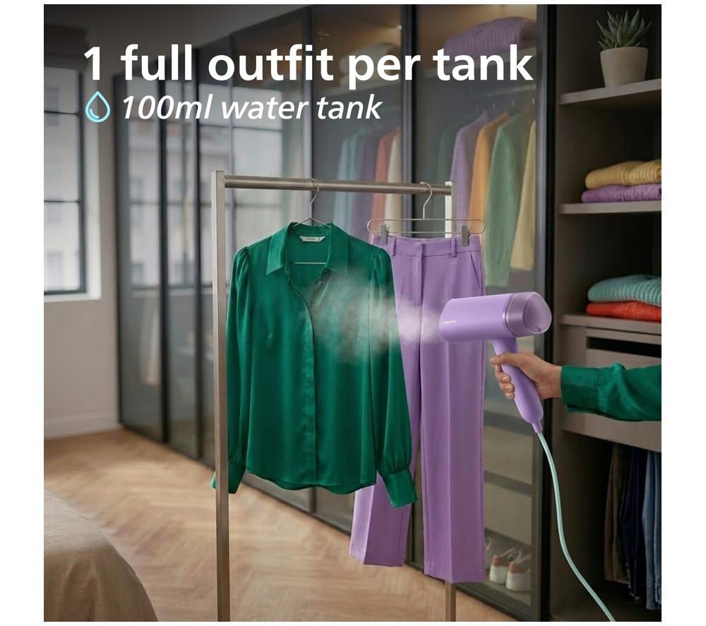 PHILIPS 3000 Series STH3010/30 Clothes Steamer - Purple image number 6 of 11