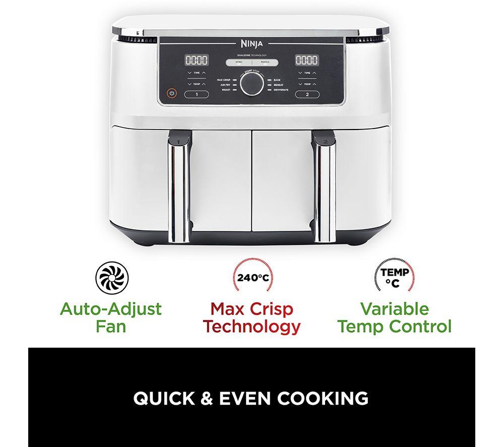 The NINJA Foodi MAX Dual Zone Air Fryer in White, EXCLUSIVE to Currys  Ireland