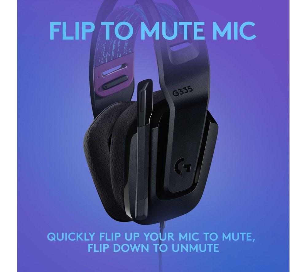 LOGITECH G335 Gaming Headset - Black image number 5 of 11