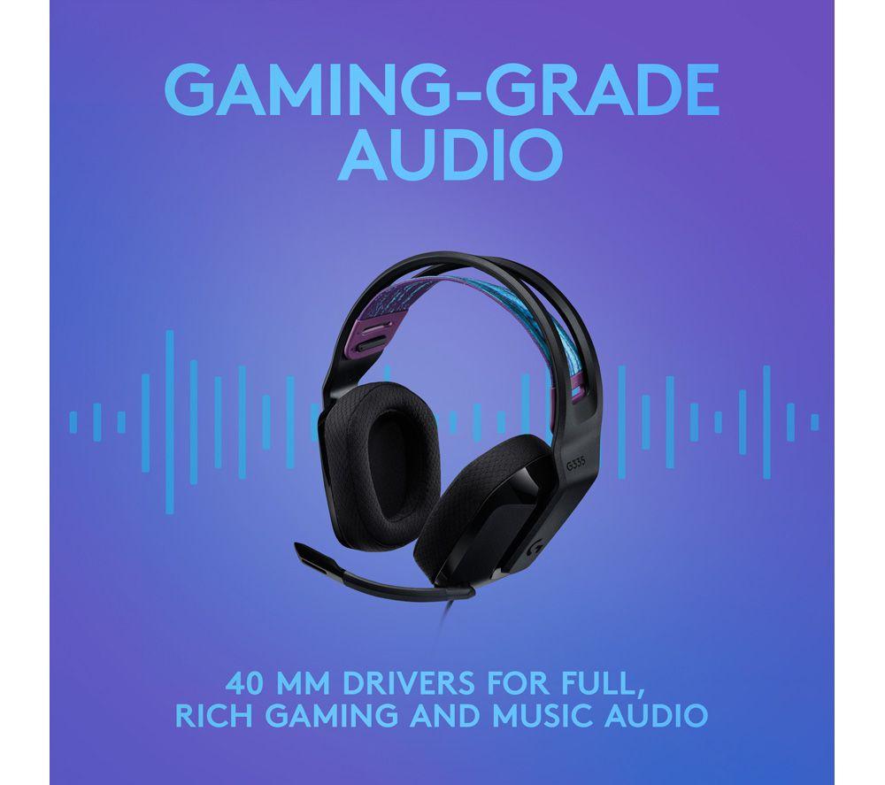 LOGITECH G335 Gaming Headset - Black image number 10 of 11