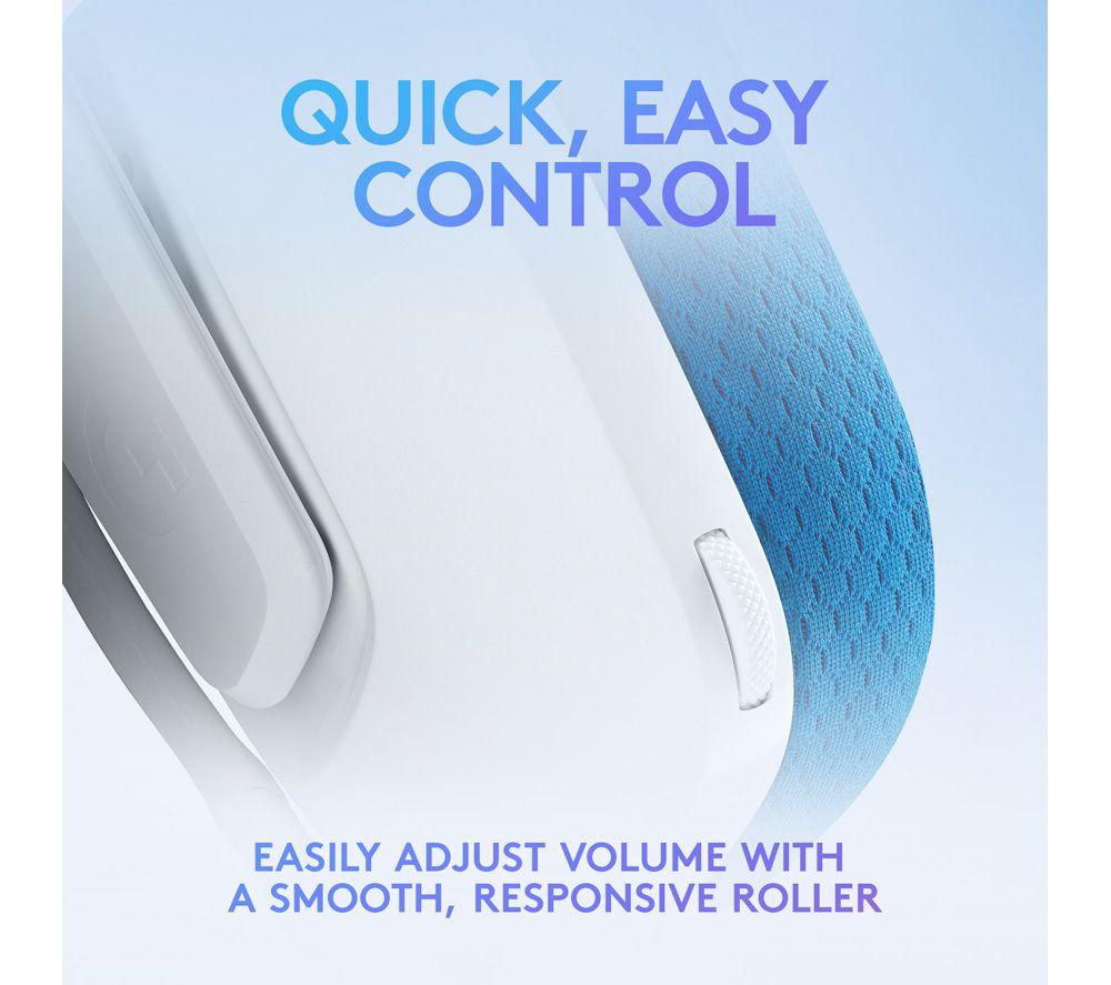 LOGITECH G335 Gaming Headset - White & Blue image number 8 of 11