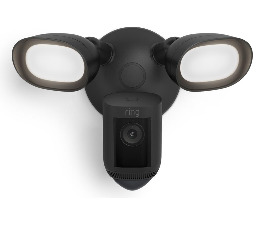 RING Floodlight Wired Pro 2K WiFi Security Camera - Black