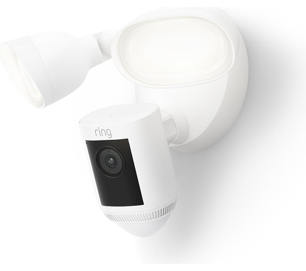 RING Floodlight Wired Pro 2K WiFi Security Camera - White image number 2 of 5