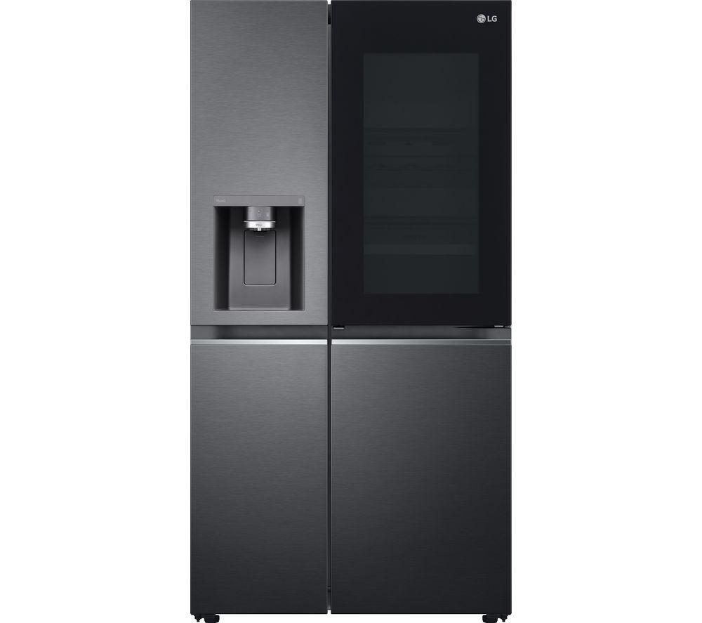 LG InstaView GSXV90MCAE American-Style Smart Fridge Freezer - Matte Black